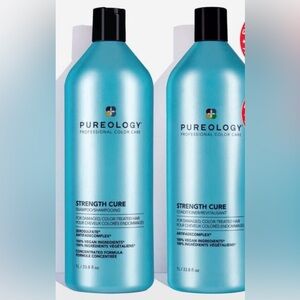Pureology Strength Cure Shampoo and Conditioner- Blue Liters